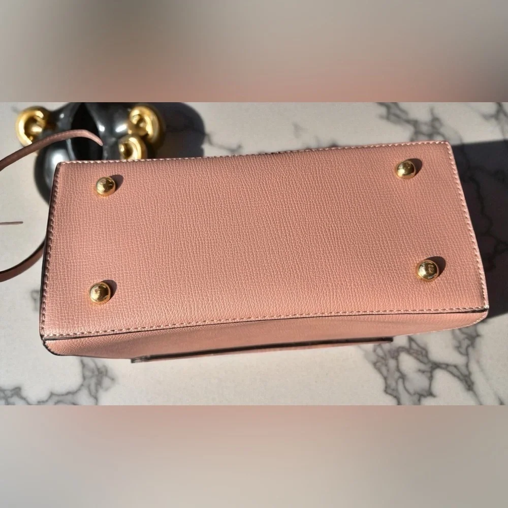 Dune London Hand Bag Pink And Rose Gold Removable Crossbody Strap 9.25x8x4.5